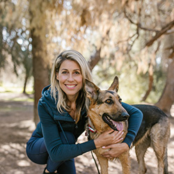Woman and Dog